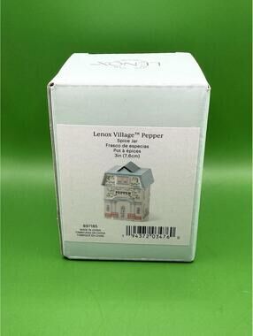 Lenox Spice Village "PEPPER" Spice Jar Mini Porcelain House 2nd Edition 3"H New